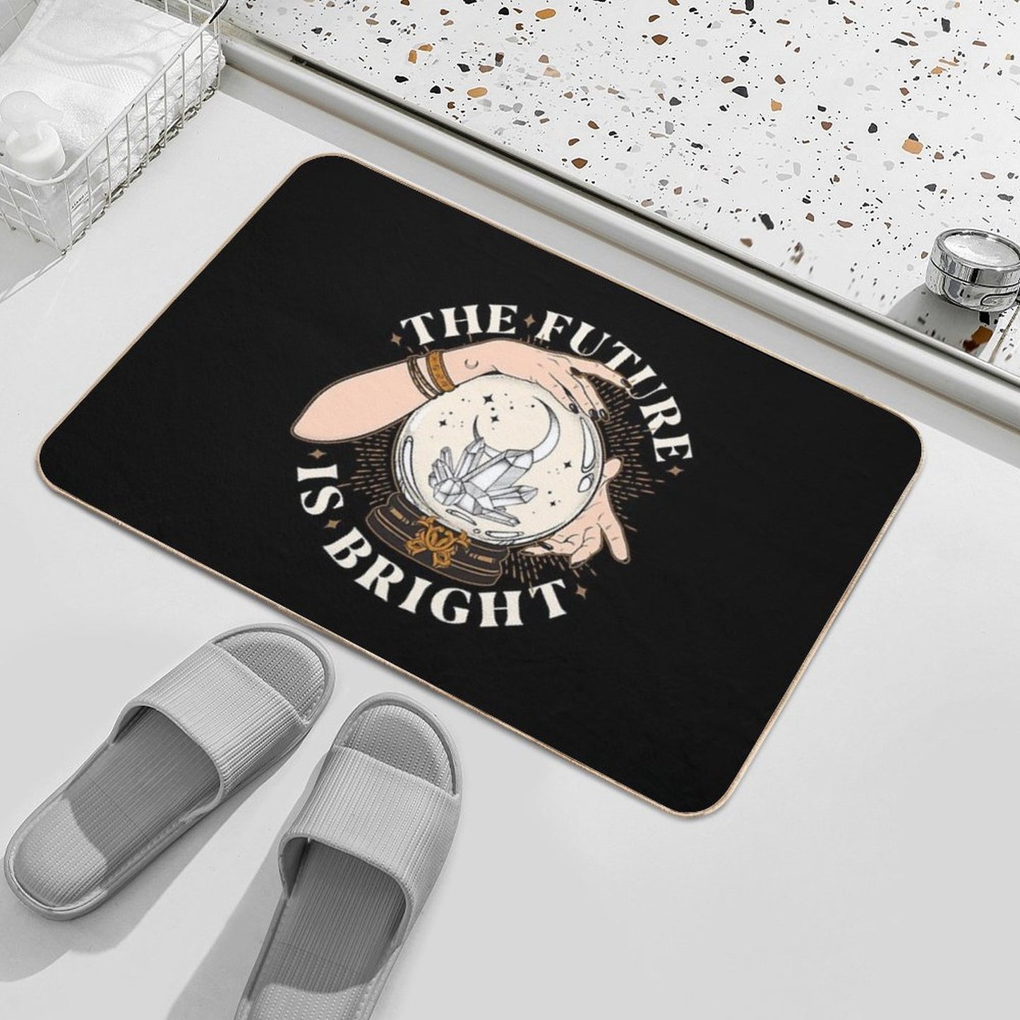 The Future Is Bright  Slip-Resistant Bath Mat