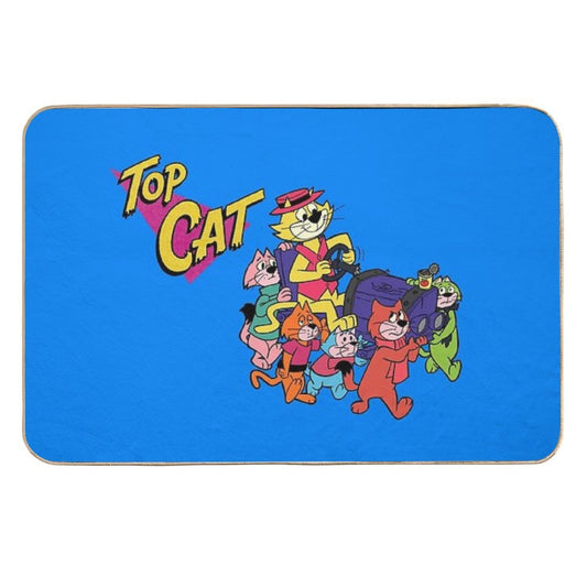 Top Cat Retro Funny Comics Cartoon  Eco-Friendly Bath Mat