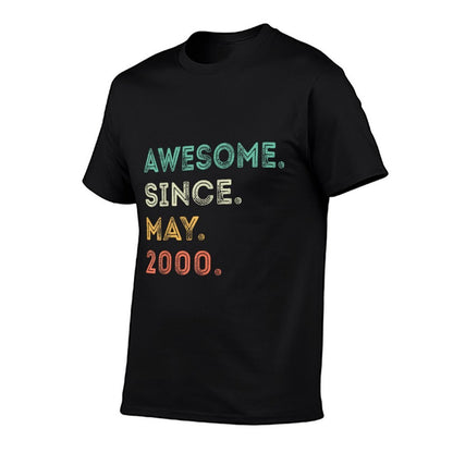 25 Years Old Awesome Since May 2000 25th Birthday  Affordable Price T-Shirt