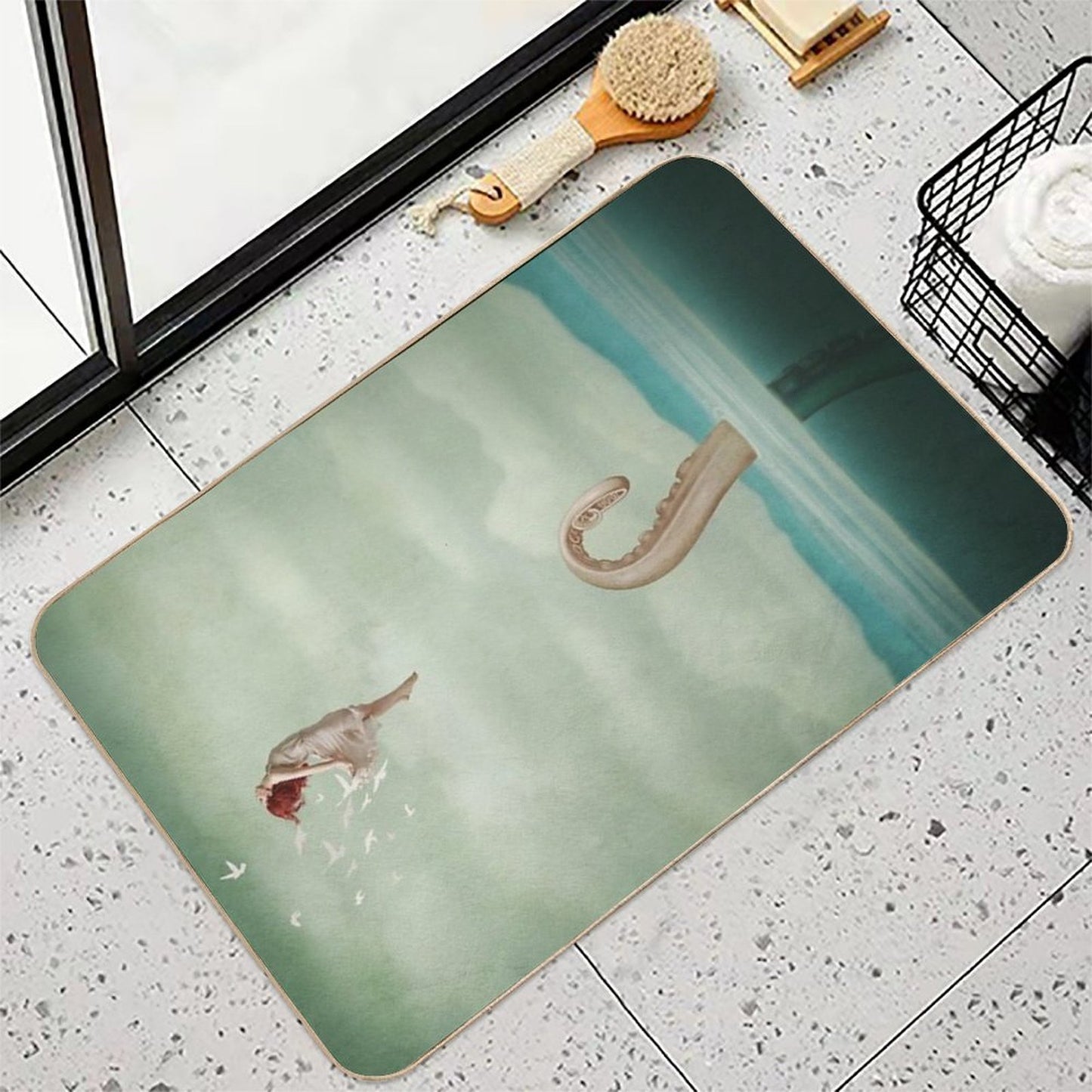 Uncontained  Slip-Resistant Bath Mat