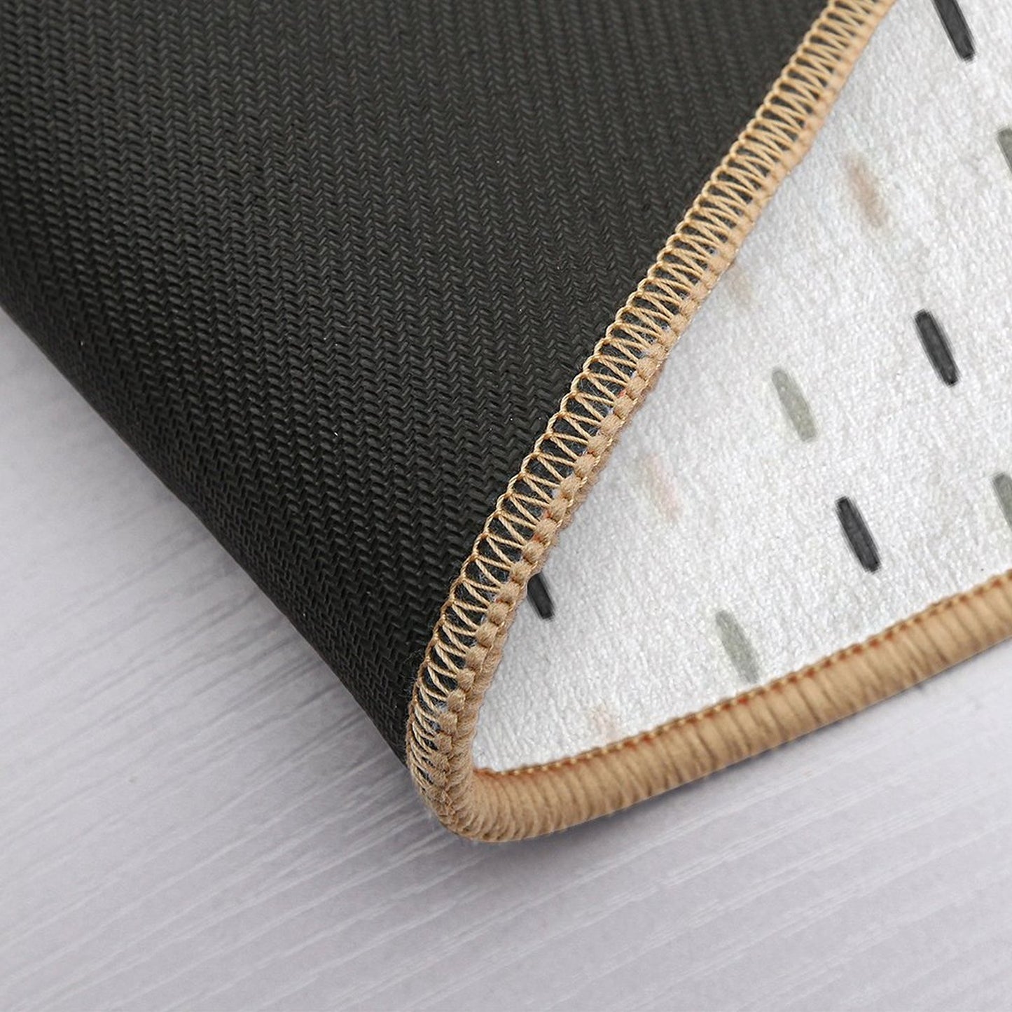 Boho Pastel Color Minimalism Scandinavian Simple Pattern, Uses Geometric Shapes  Dirt-Trapping Bath Mat