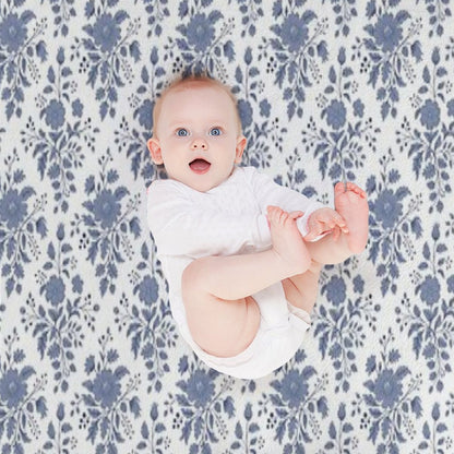 Grandma’s Blue Room Plush Throw Blanket