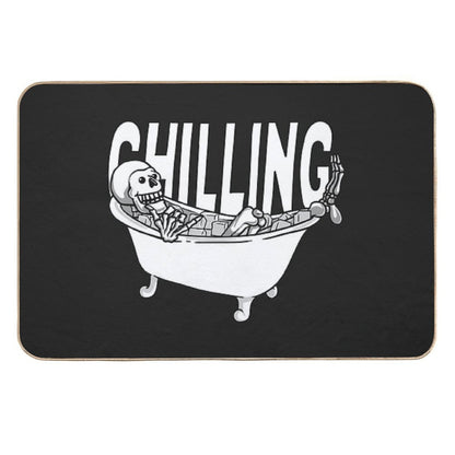 Chilling in Ice Bath  Toxin-Free Bath Mat