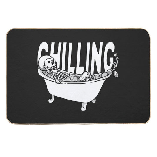 Chilling in Ice Bath  Toxin-Free Bath Mat