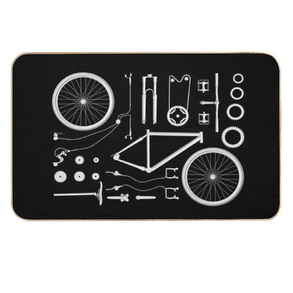 Bike Exploded  Toxin-Free Bath Mat