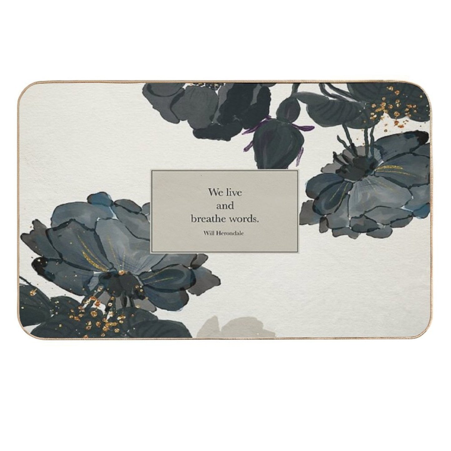 We Live And Breathe Words. - Will Herondale. The Infernal Devices.  Absorbent Bath Mat
