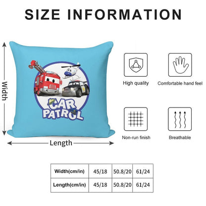 Car Patrol of Car City Soft Bedroom Essential Throw Pillow