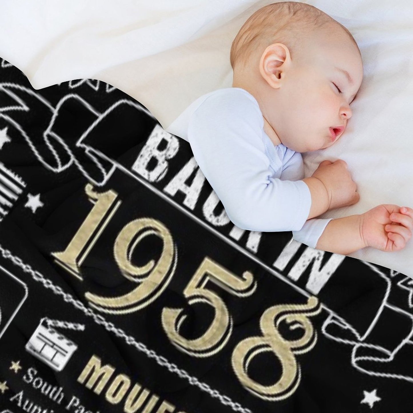 Birthday Anniversary 1958 History Back in 1958 Lightweight Throw Blanket