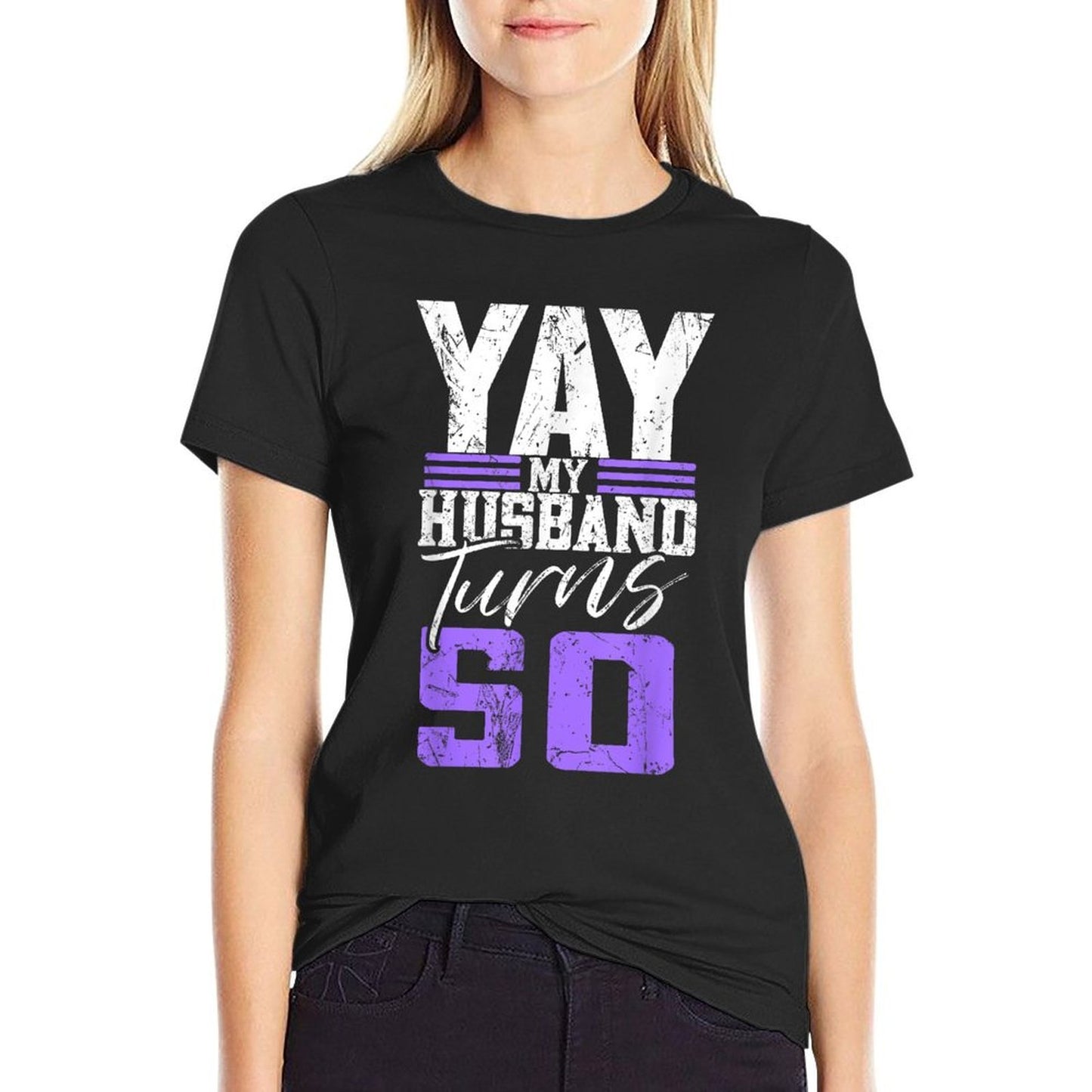 My Husband Turns 50 Outfit - 50 Years Old 50th Birthday  Graphic-printed T-Shirt