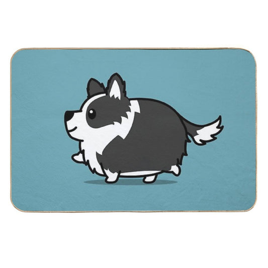 Cute Border Collie Durable Bath Mat