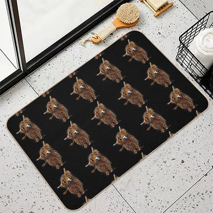 HiGHLaND CoW PRiNT SCoTTiSH ' CoooWeee ' BY SHiRLeY MacARTHuR  Multi-Purpose Bath Mat