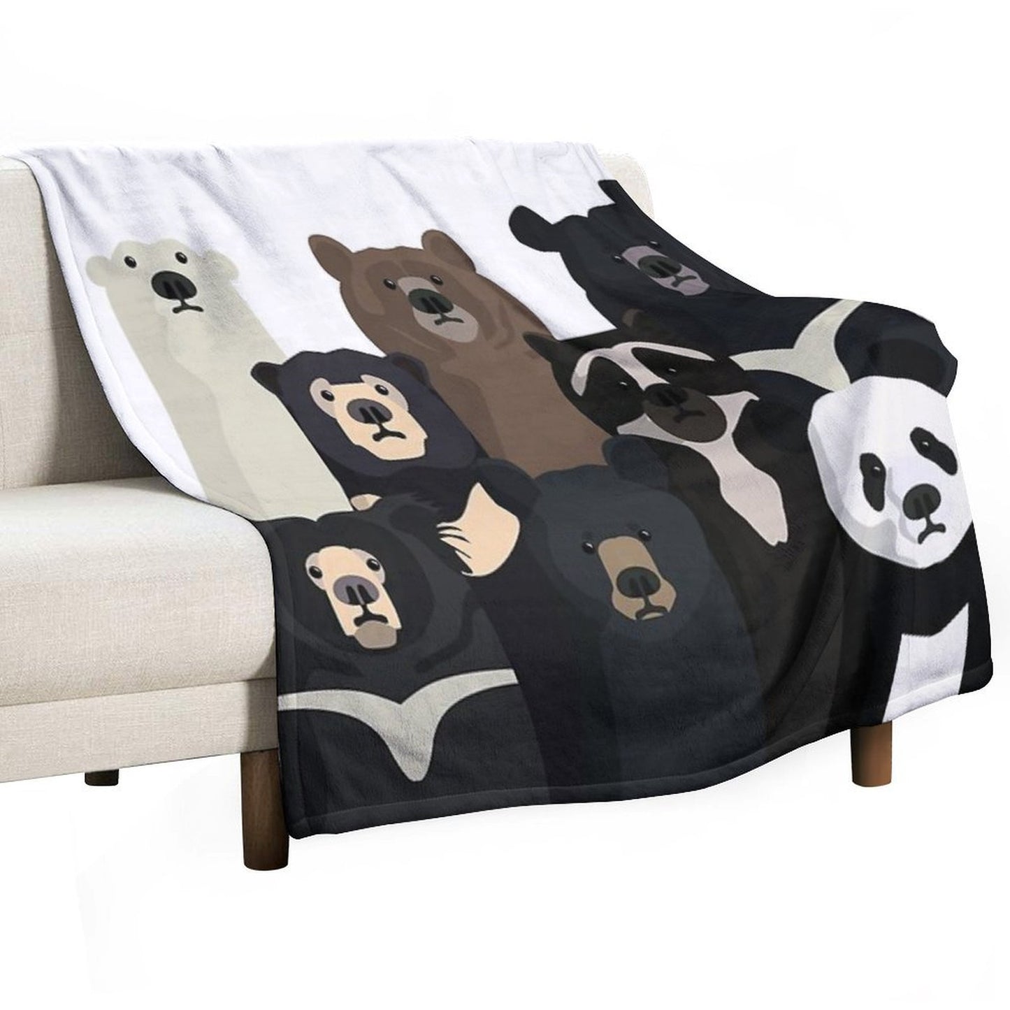 Bears of The World Lightweight Throw Blanket