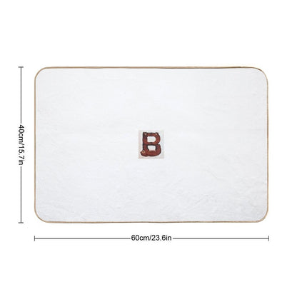 Animal Alphabet - B  Long-Lasting Bath Mat