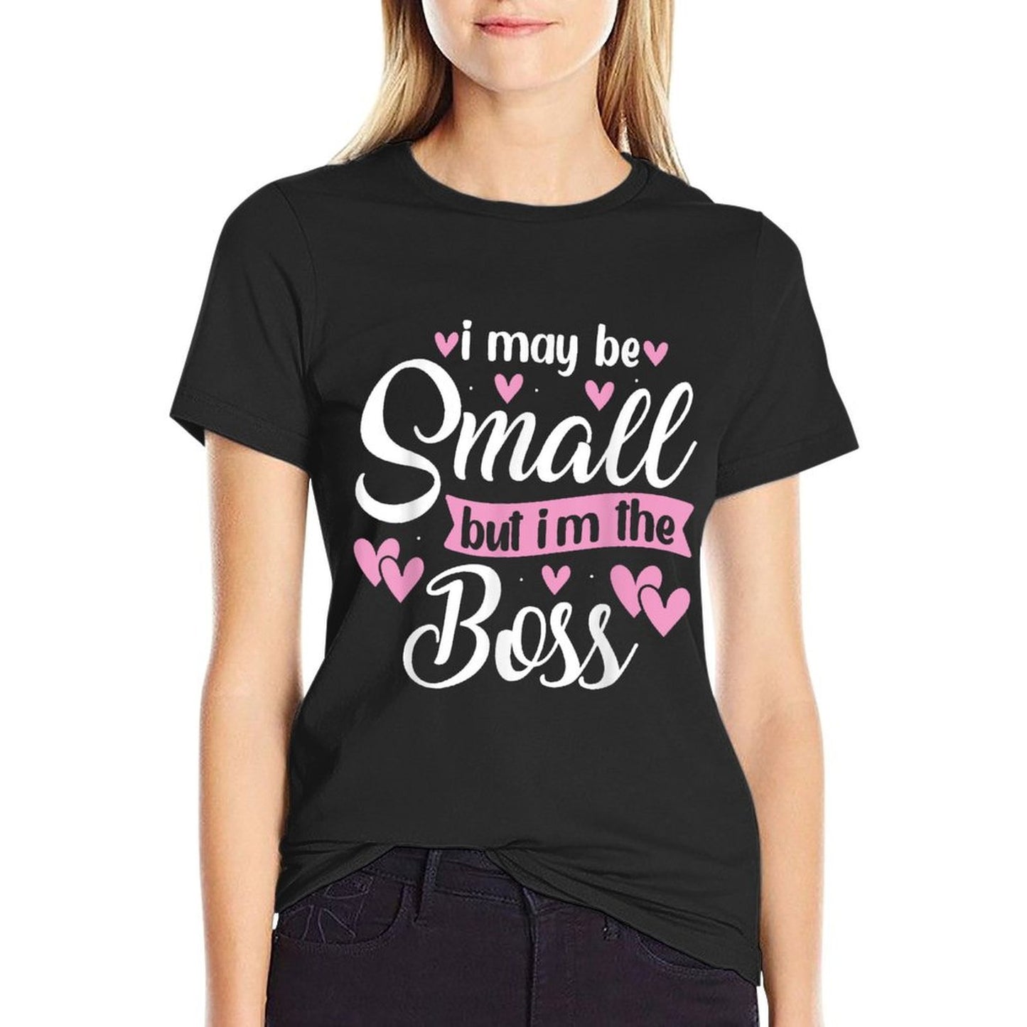 I May Be Small But I'm The Boss Baby Funny Small Girl Boss  Vintage-inspired T-Shirt