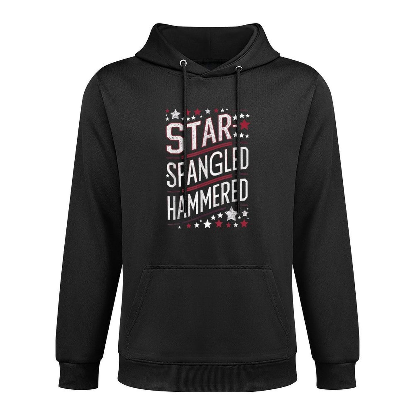 Funny American 4th of July Patriotic Star Spangled Hammered All-Day Comfort Hoodie