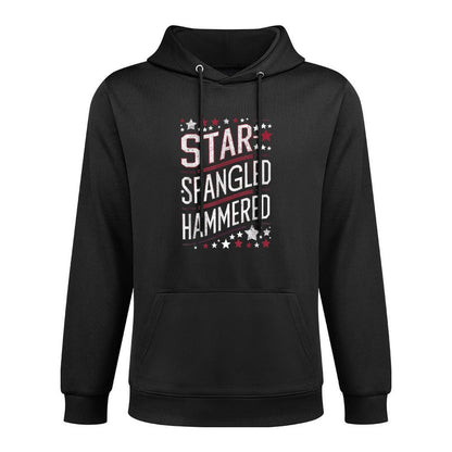 Funny American 4th of July Patriotic Star Spangled Hammered All-Day Comfort Hoodie