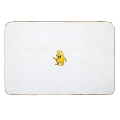 Funny Yellow Monster Nuppytan  High-Traffic Bath Mat
