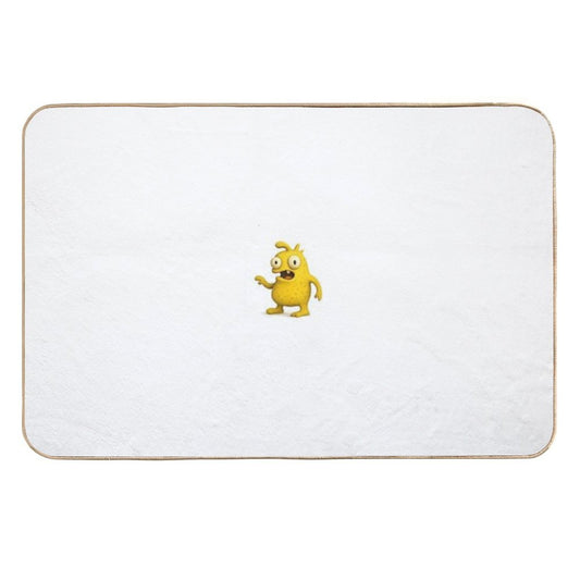 Funny Yellow Monster Nuppytan  High-Traffic Bath Mat