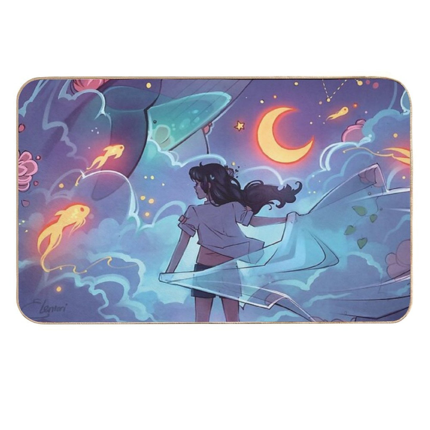 Galaxies  Rapid-Drying Bath Mat