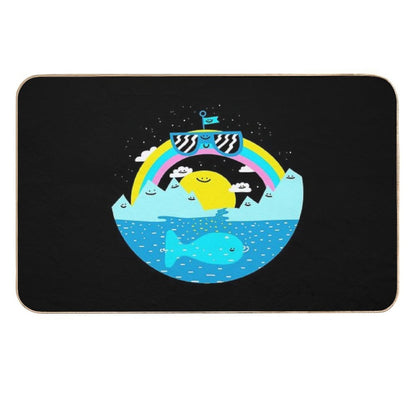 Rainbow Space World  Toxin-Free Bath Mat