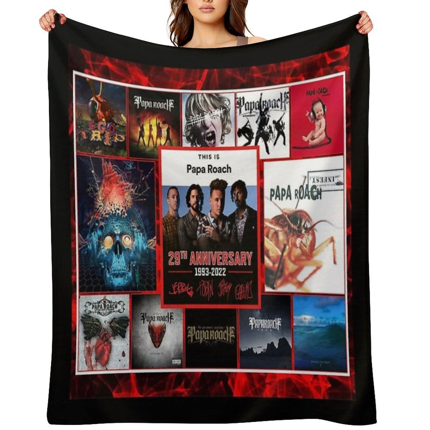 Greatest Albums 29th Anniversary 1993-2022 with Signatures Anti-pilling Throw Blanket