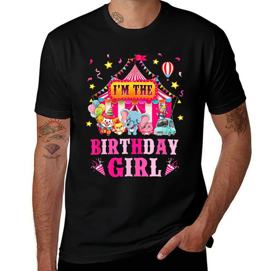 I'm The Birthday Girl Circus Carnival Family Party 1St Bday  Lightweight T-Shirt
