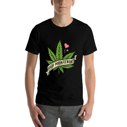 High Maintenance Weed Cannabis Pocket 420 THC Stoner Gift  Vintage-inspired T-Shirt