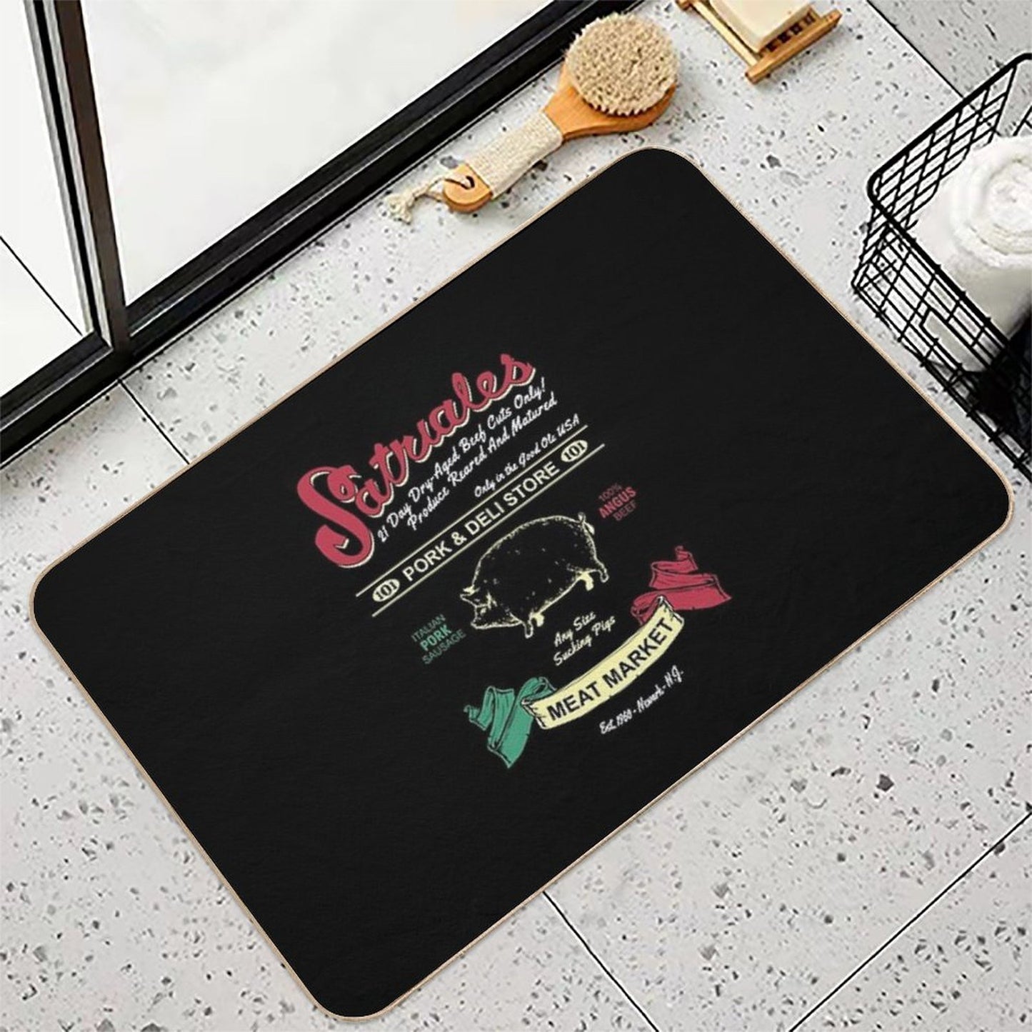 Satriale's Pork & Deli Store Meat Market Durable Bath Mat