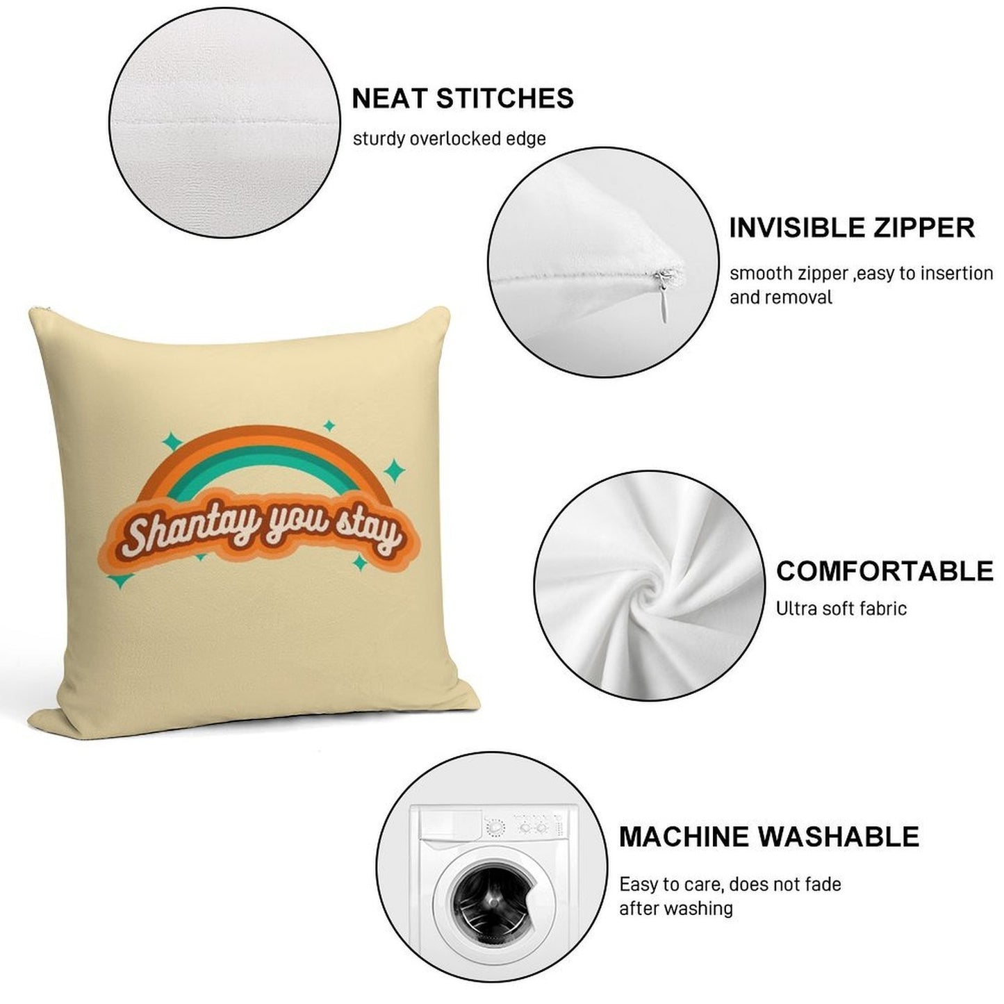 Shantay You Stay - Sparkle Soft Multiple Sizes Throw Pillow