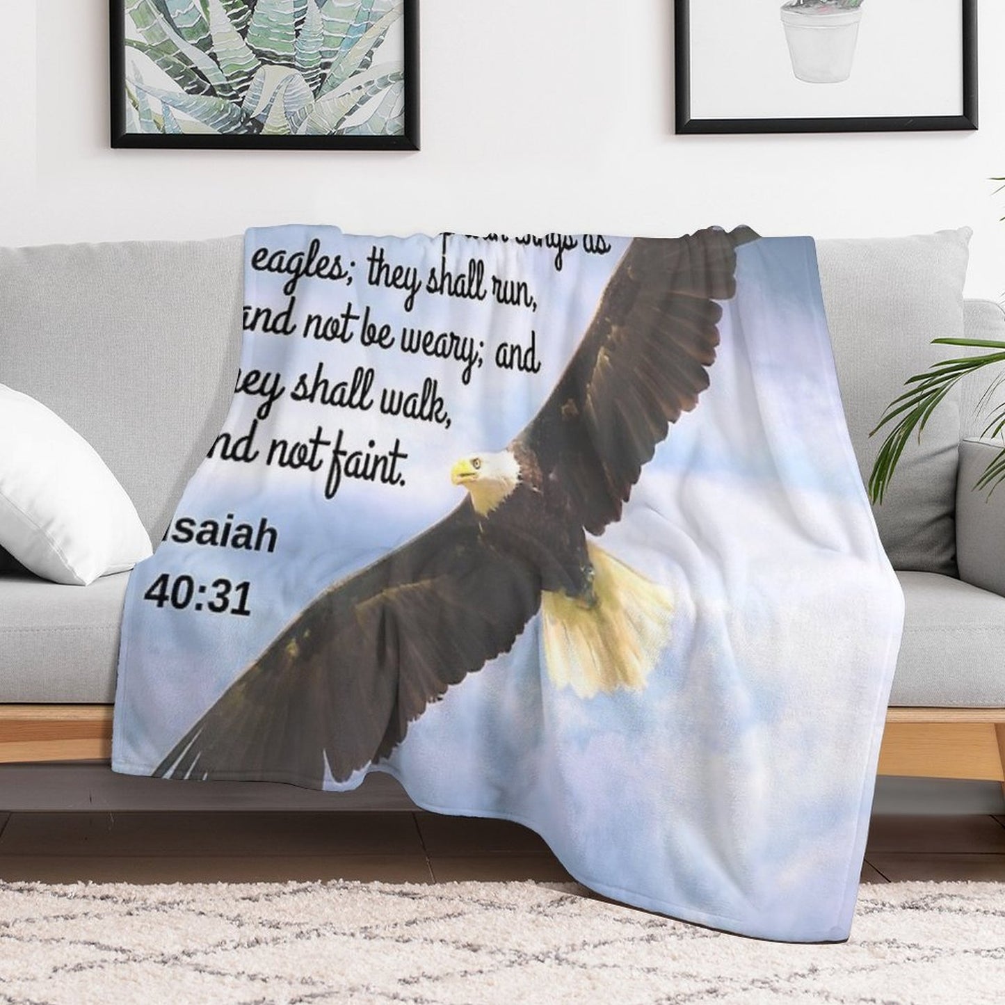 Isaiah 4031 Gift-ready Throw Blanket