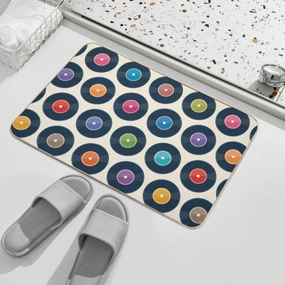 Vinyl Record Collection  Long-Lasting Bath Mat