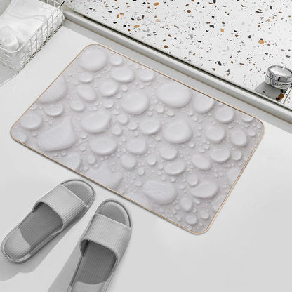 White Water Drops  Non-Slip Bath Mat