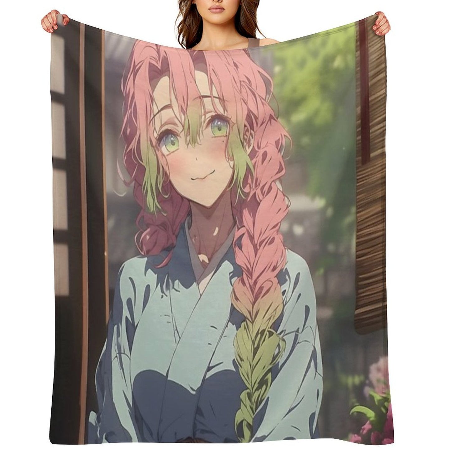 Mitsuri Kanroji - Demon Slayer 20 Comfort Throw Blanket