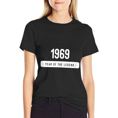50th Birthday Gifts -1969 Year of The Legend  Tagless Design T-Shirt