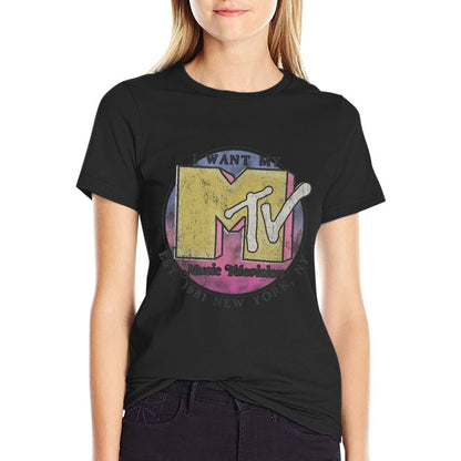 MTV Vintage Music Television New York Logo Comfortable T-Shirt