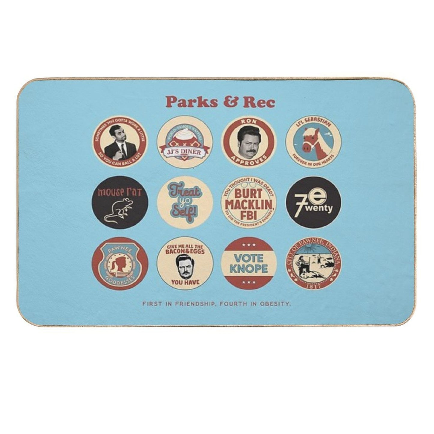 Parks And Rec  Toxin-Free Bath Mat