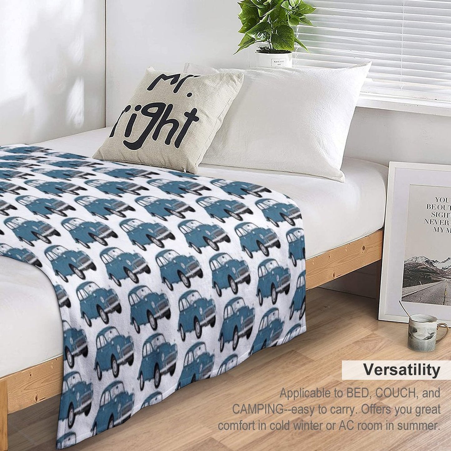 Morris Minor All-season Throw Blanket