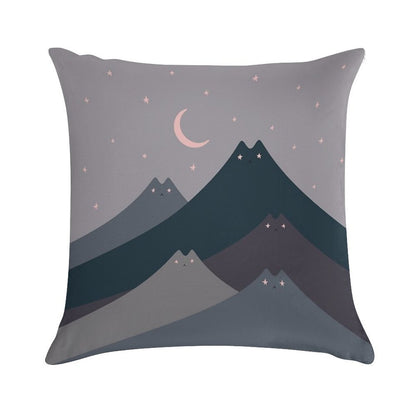 Cat Landscape 116 Soft Multiple Sizes Throw Pillow