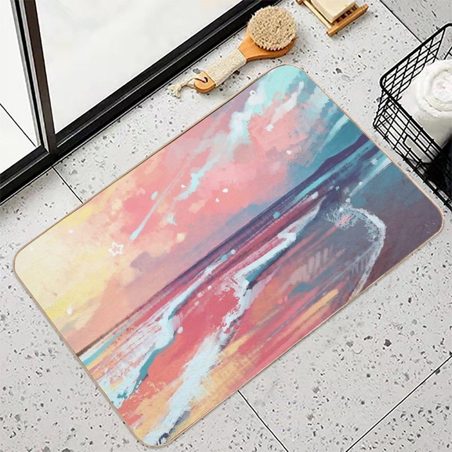 Study of The Sea  Anti-Trip Bath Mat