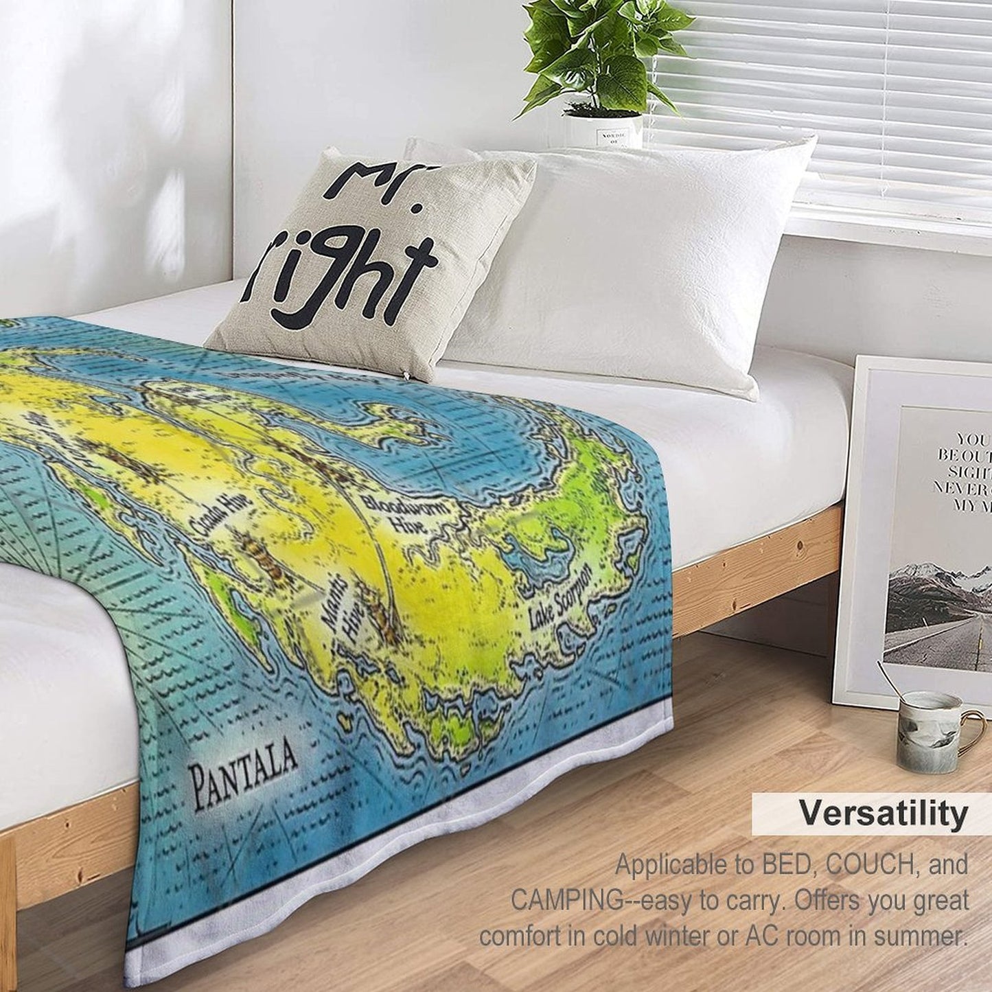 Maps Poster Metal Print Tapestry Throw Blanket  Poster Compact Throw Blanket