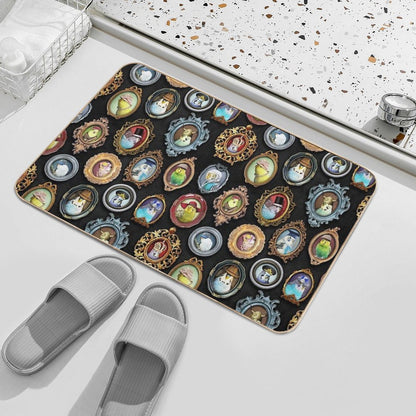 Budgies in Hats  High-Traffic Bath Mat