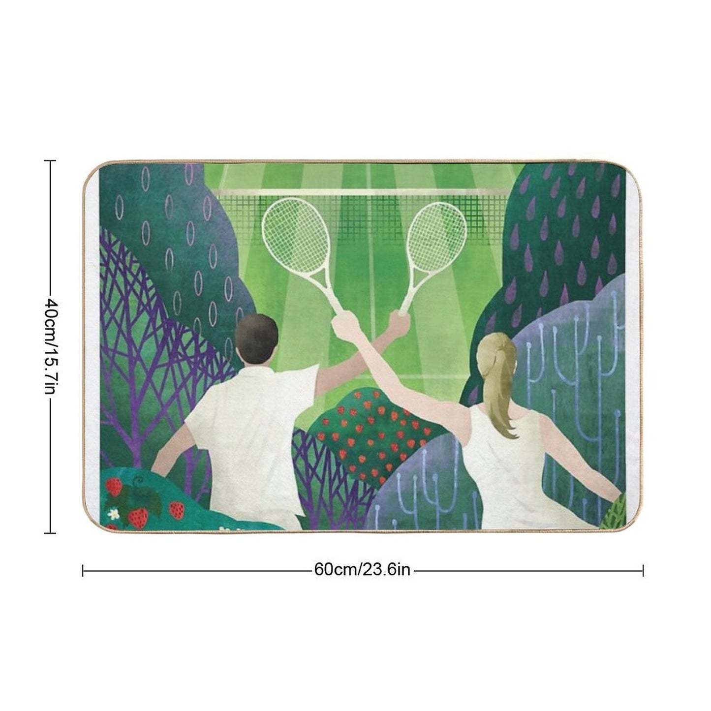 Tennis Durable Bath Mat
