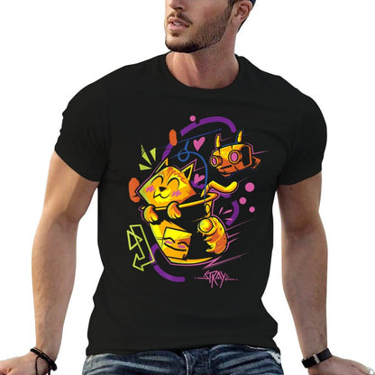 Stray Cat And B-12 Adventure  Wrinkle-resistant T-Shirt