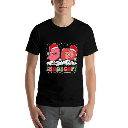 Endoscopy Christmas Crew Gastroenterology Endoscopy Nurse  Easy-care T-Shirt