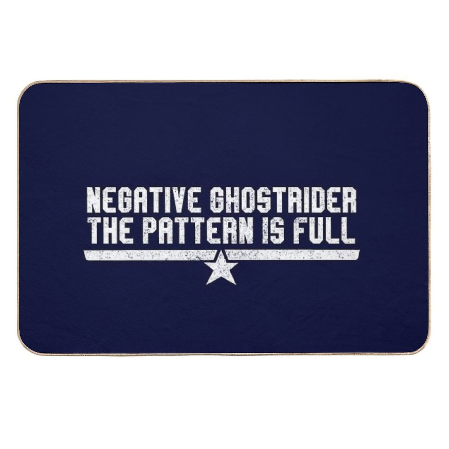Negative Ghostrider The Pattern Is Full Durable Bath Mat