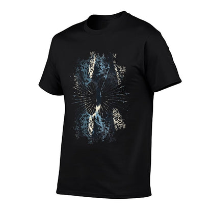 Nature Wildlife Outdoors Reflection Tree Forest  Ribbed Collar T-Shirt
