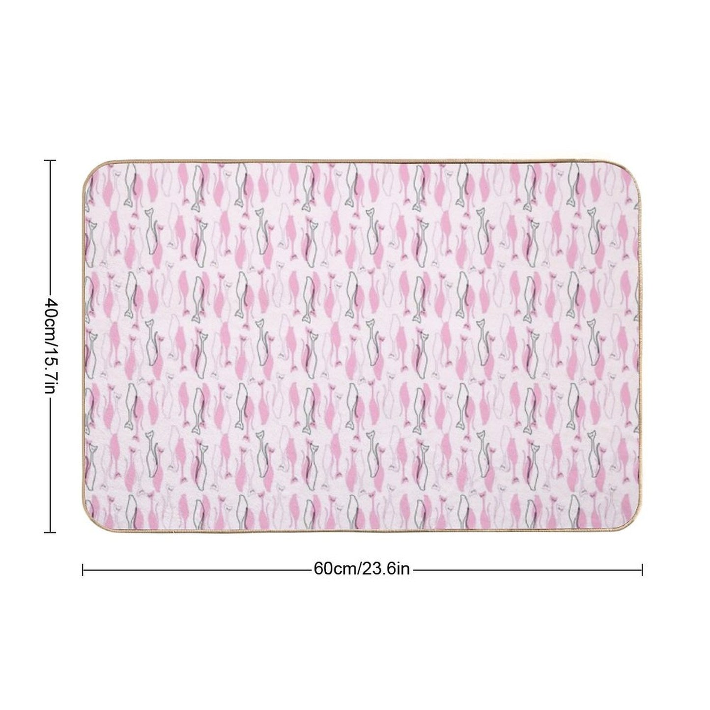Atomic Kitties  Dirt-Trapping Bath Mat