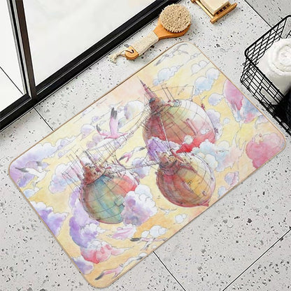 Three Worlds  Dirt-Trapping Bath Mat