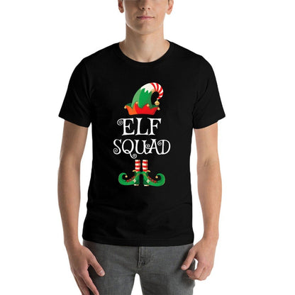 Elf Squad Funny Family Matching Christmas  Wrinkle-resistant T-Shirt