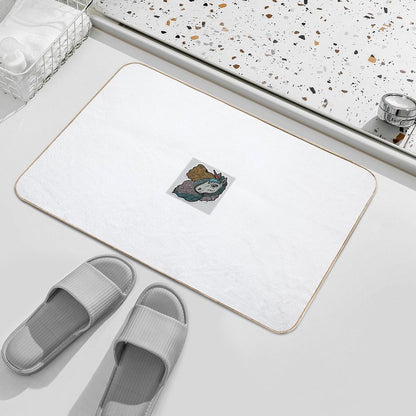 Gray Unicorn  Odorless Bath Mat
